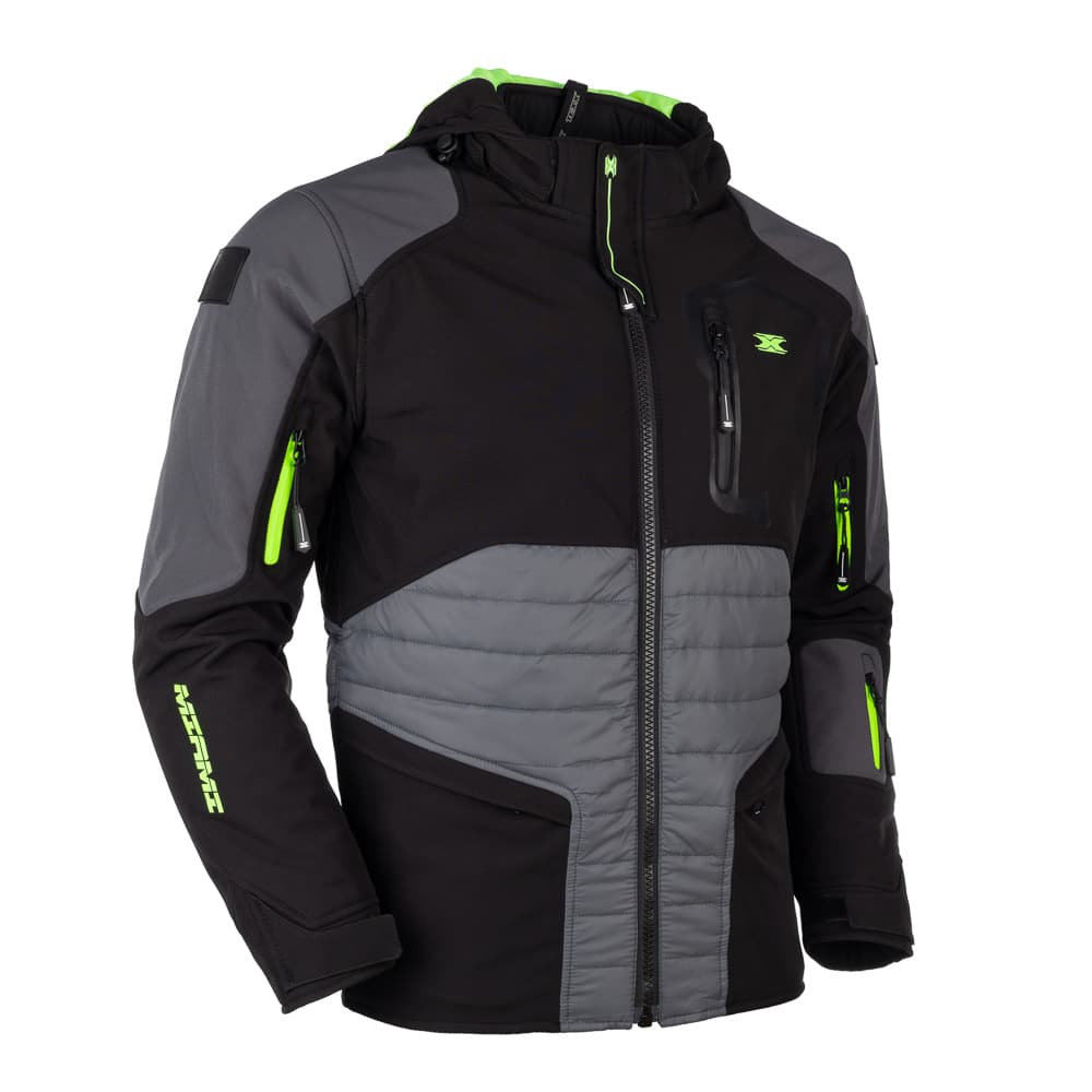 Jaqueta TEXX Miami Cinza Preta Verde