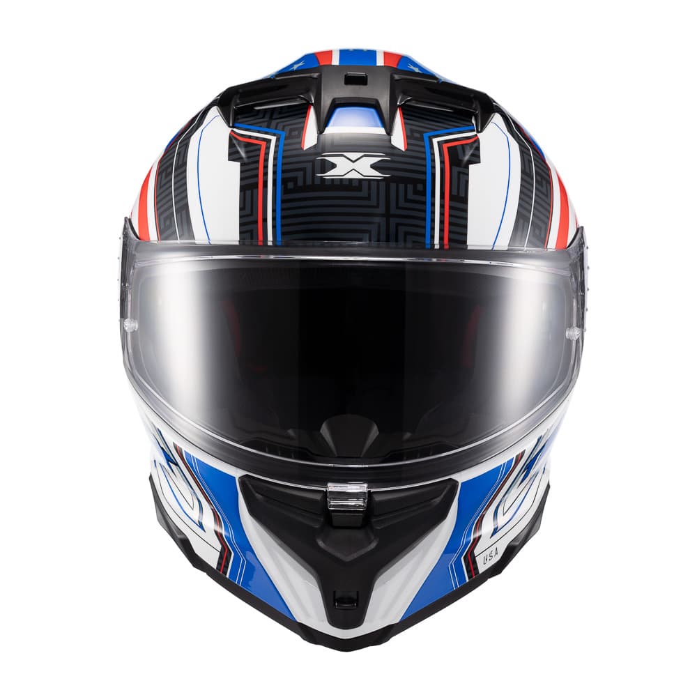 Capacete TEXX Fechado Kaiman Flag Usa Brilho