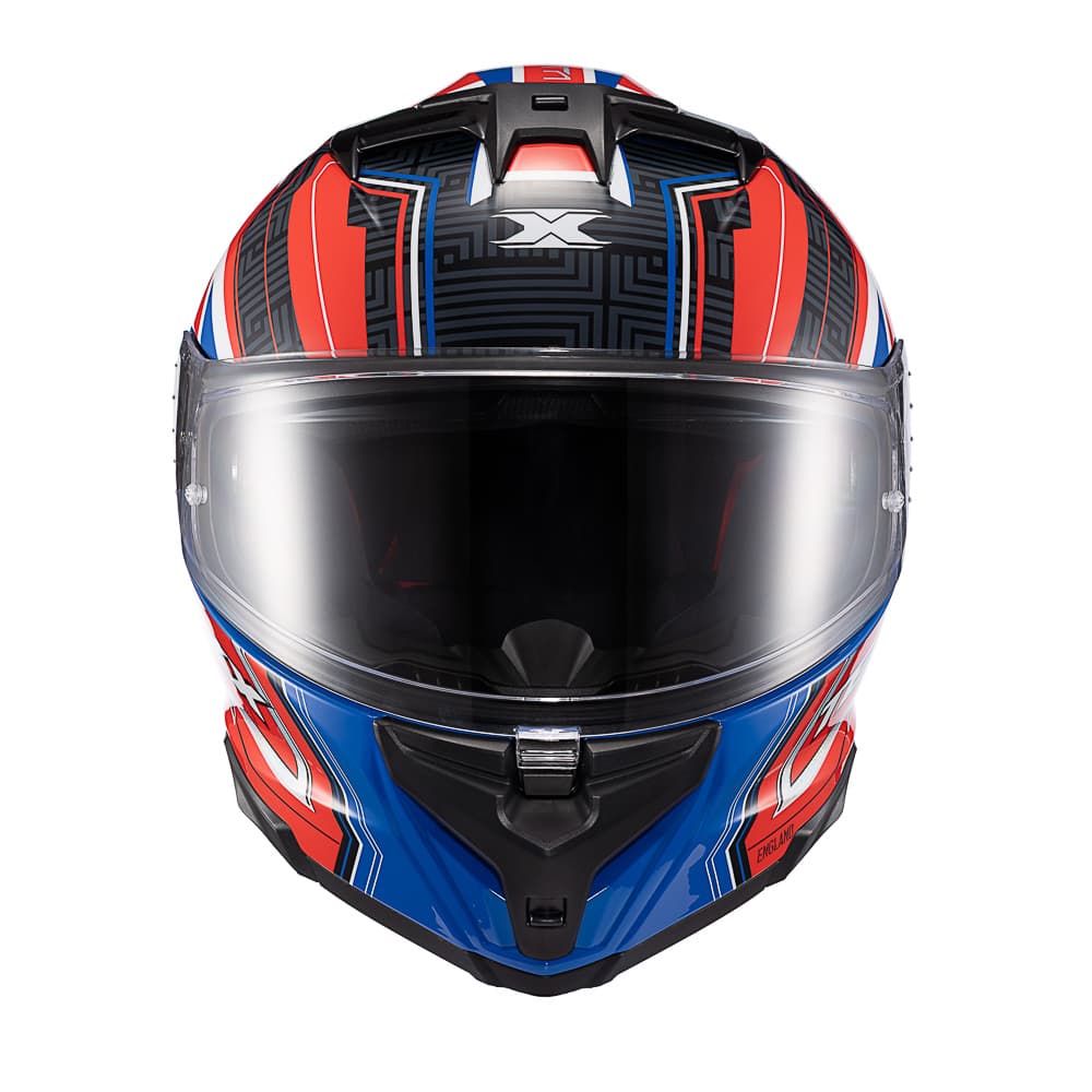 Capacete TEXX Fechado Kaiman Flag UK Brilho