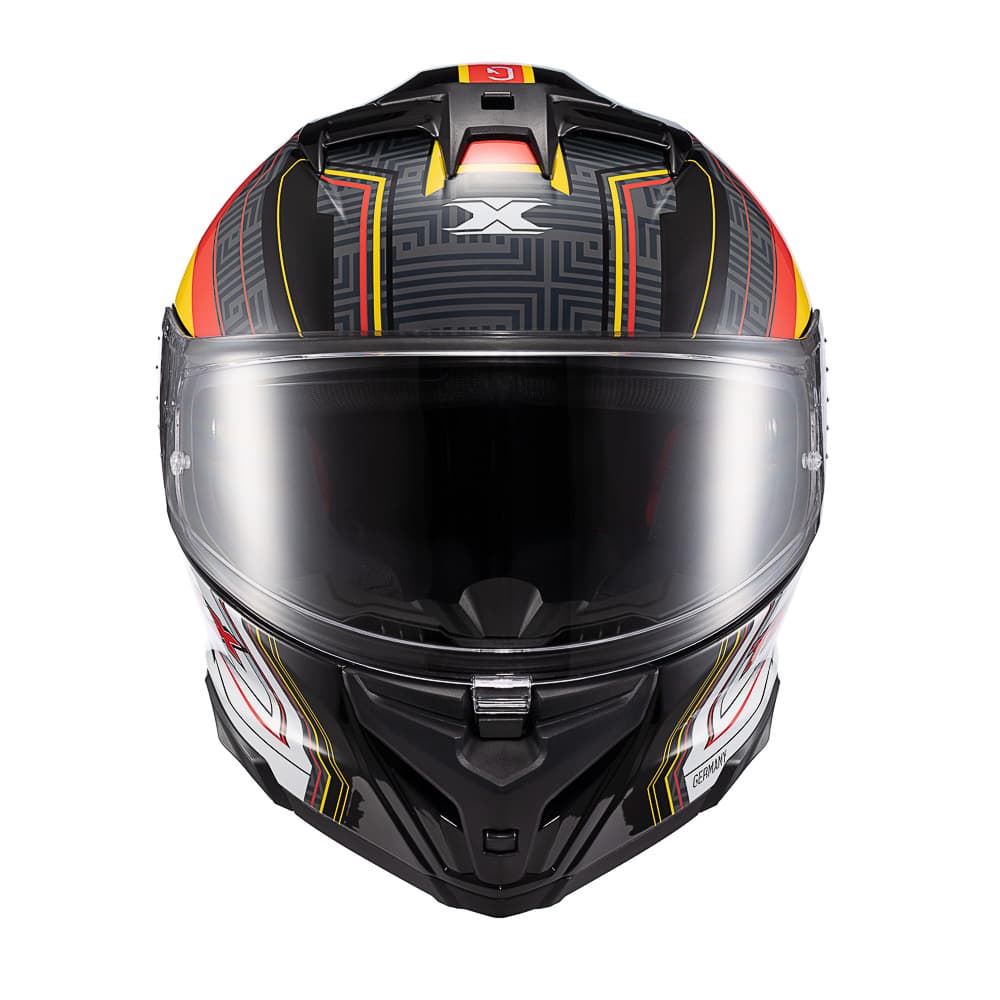 Capacete TEXX Fechado Kaiman Flag Alemanha Brilho