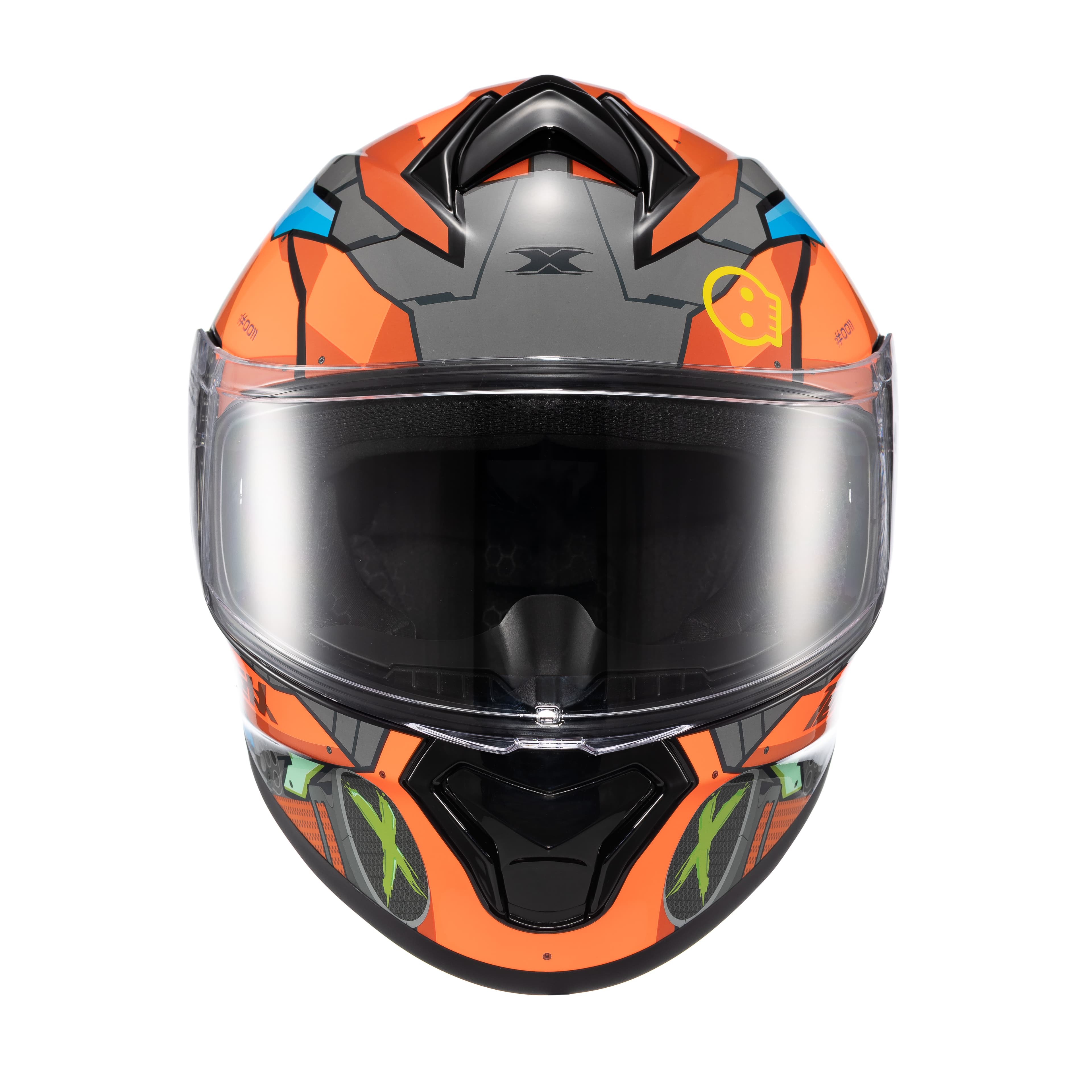 Capacete TEXX Fechado Spihe Gear Vermelho Azul