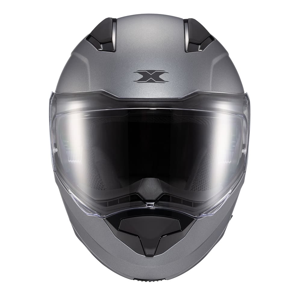 Capacete TEXX Escamoteável Kratos Solid Titânio Fosco