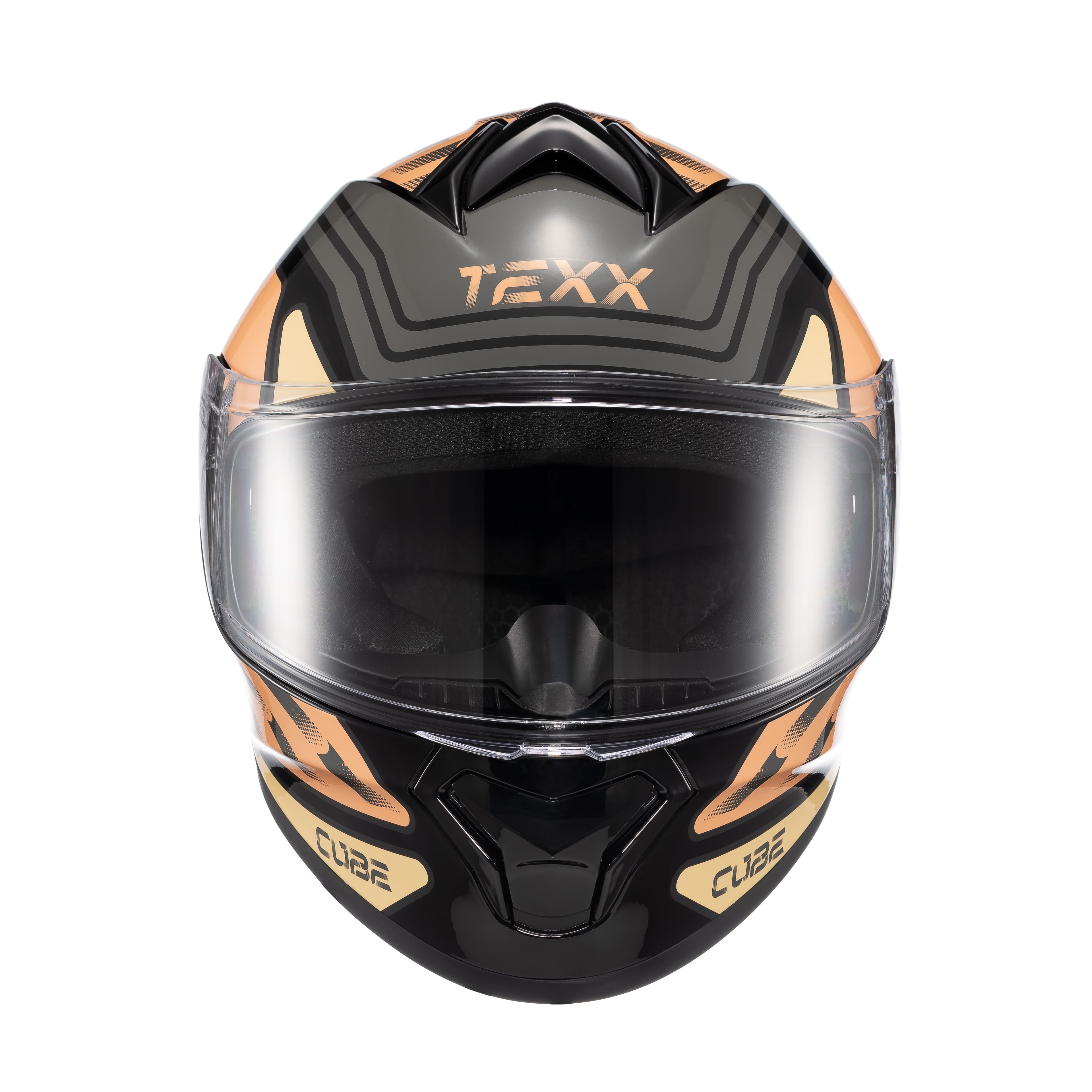 Capacete TEXX Fechado Spihe Cube Laranja